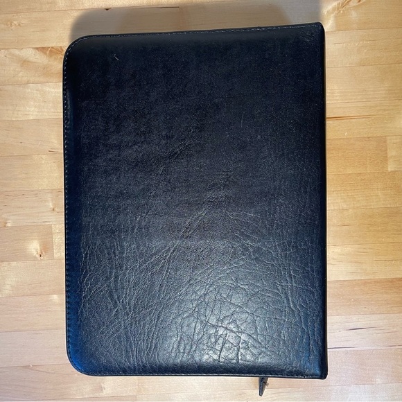 Vintage Zip around Binder Genuine cowhide made in the USA - Picture 3 of 13